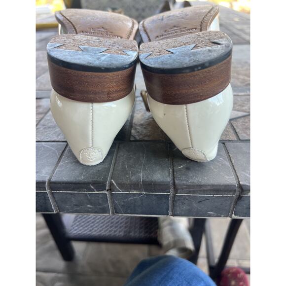 The Office Of Angela Scott Mr. Colin patent monk strap shoe Ivory, Size 37 / 6.5 - Picture 12 of 13